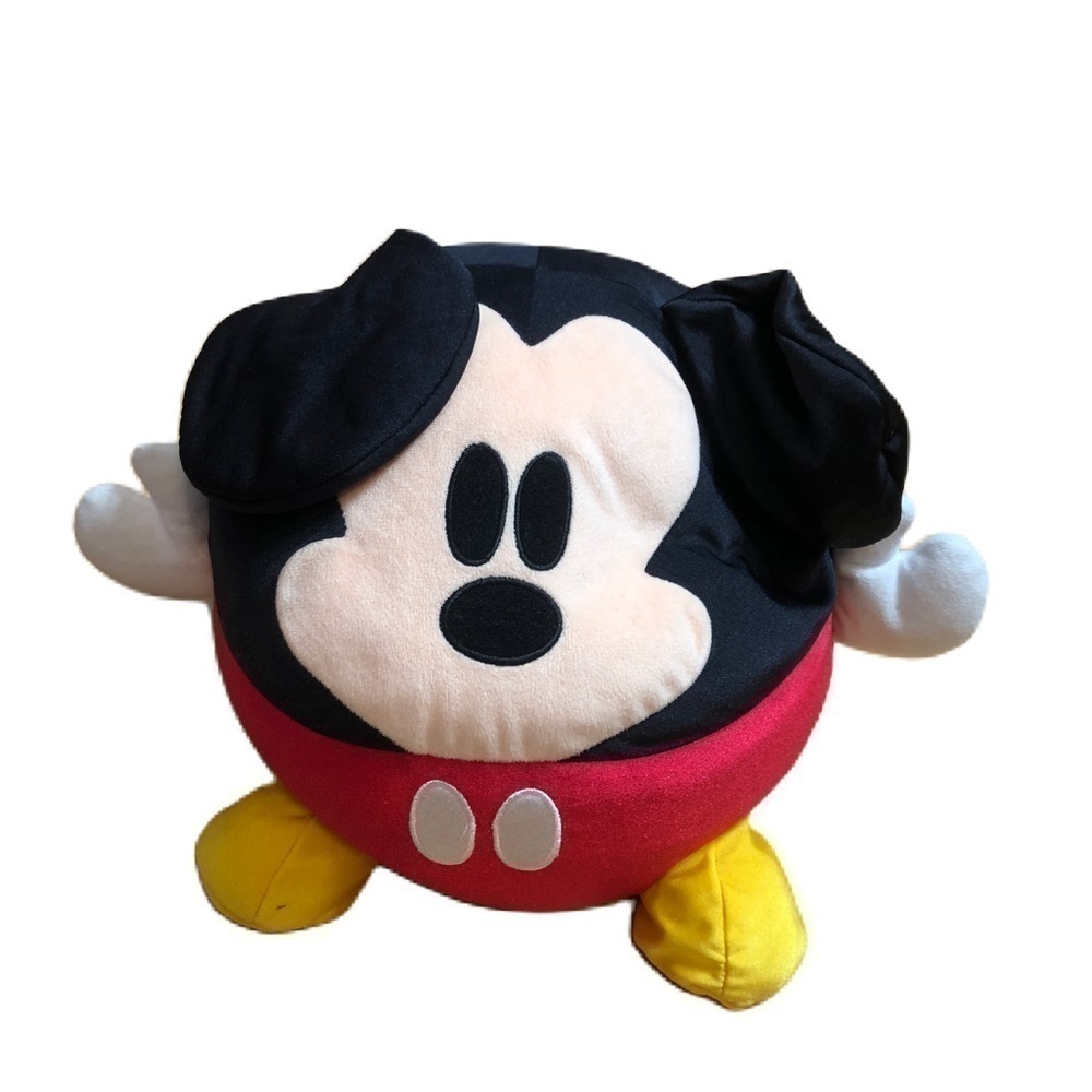 Disney Mickey Mouse Large Plush Ball Stuffed Toy Parks Land World Red Black